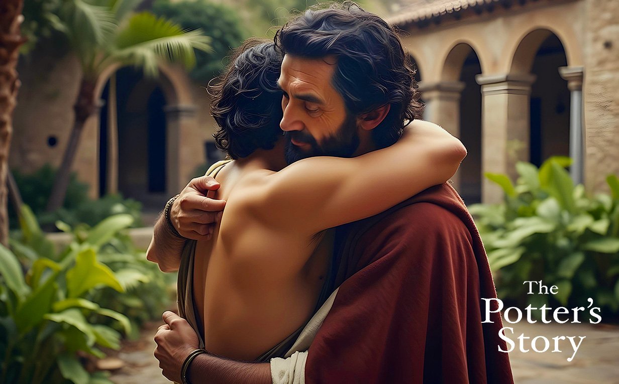 biblical historical fiction about purpose Jonathan's homecoming embrace with father